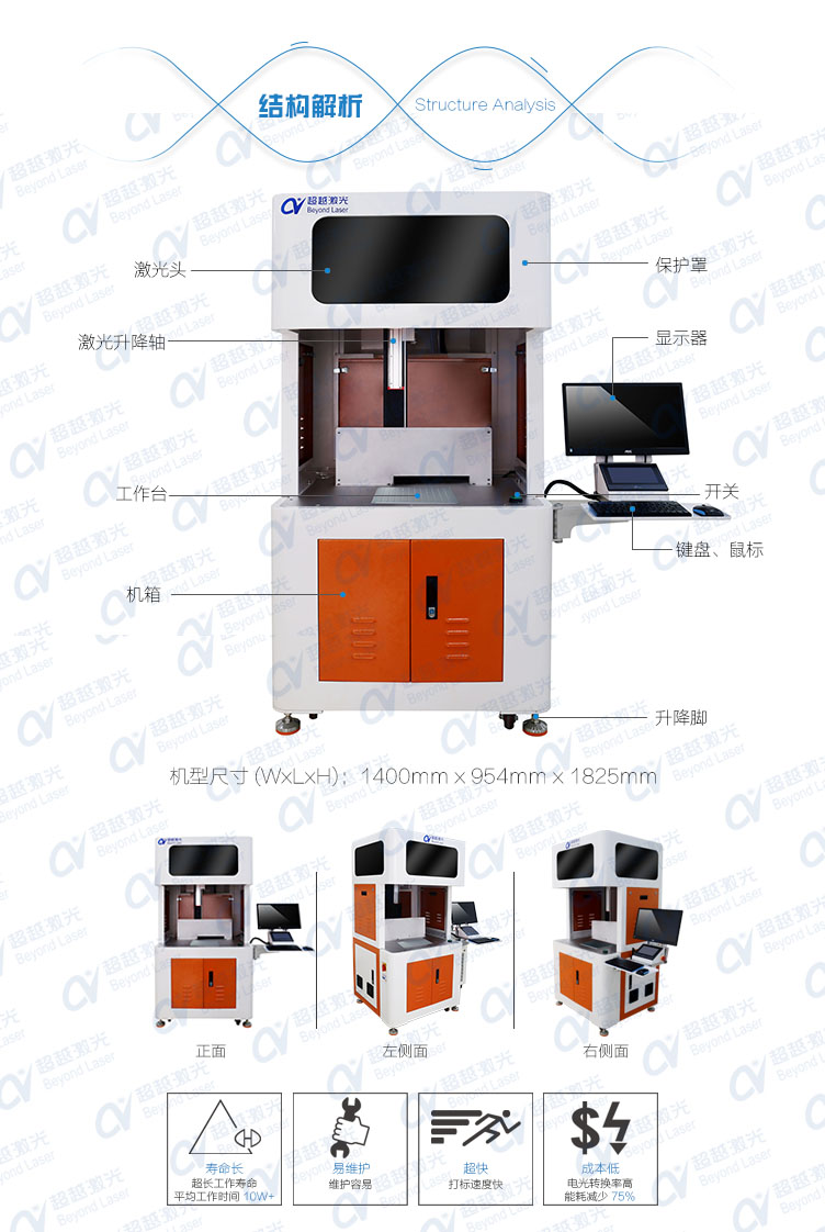 10W紫外激光打標機多面展示2