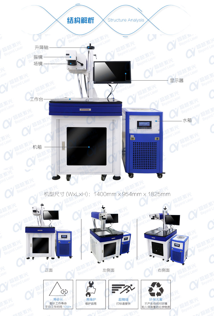 5W紫外激光打標機結構解析